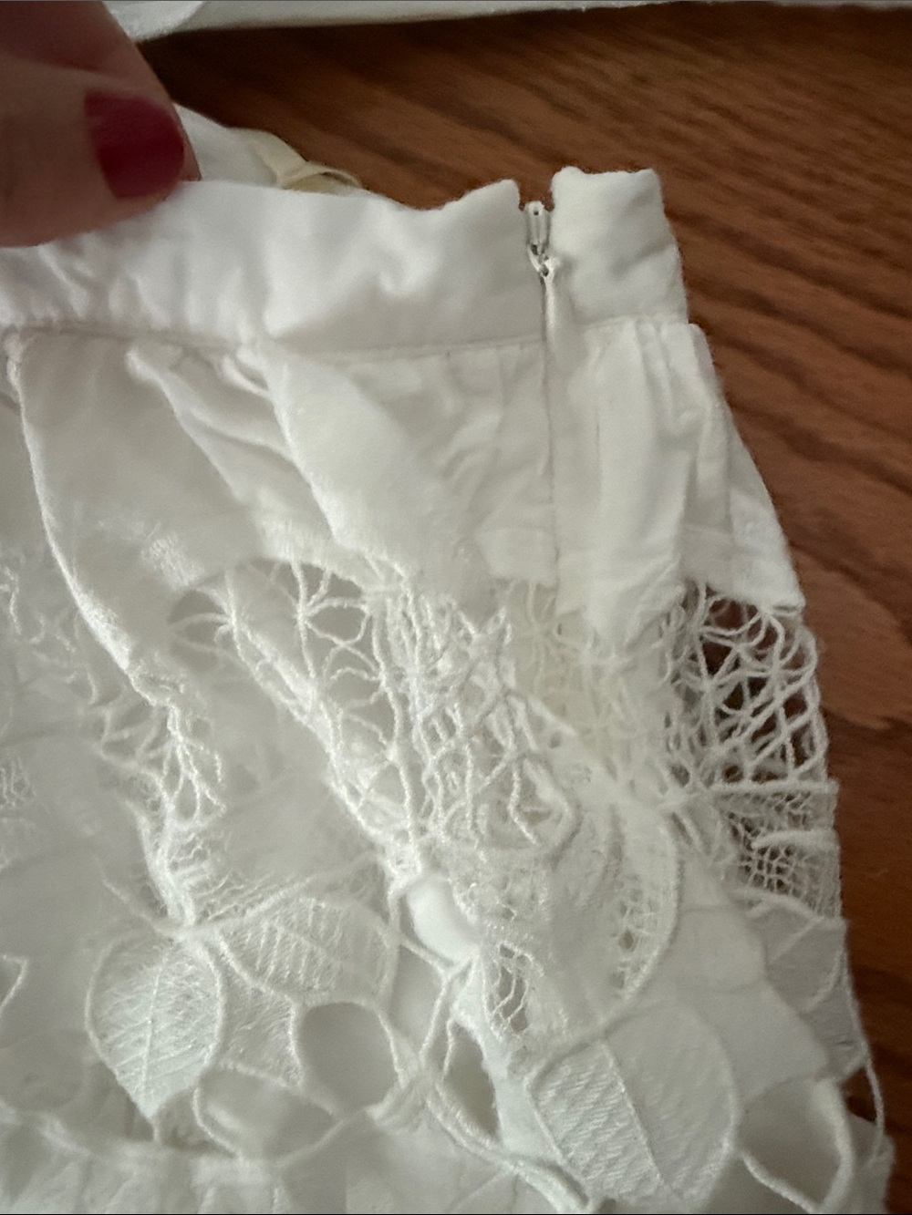 FARM Rio White Lace Tiered Ruffle Two-Piece Set - Picture 2 of 6